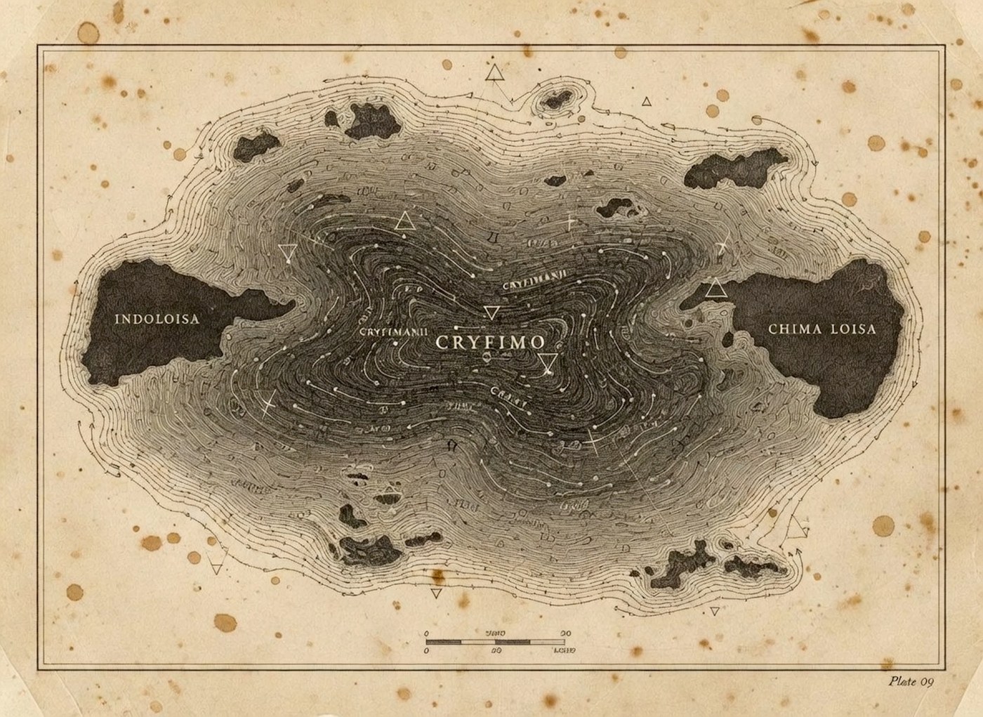 Plate IX — Cryfimo Bathymetric Myth-Map